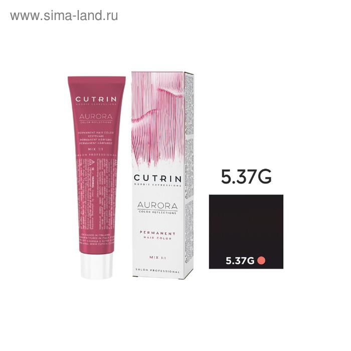 Купить Крем-краска для окрашивания волос Cutrin Aurora Permanent, тон 5.37G светло-коричневое золотое дерево, 60 мл Крем-краска для окрашивания волос Cutrin Aurora Permanent, тон 5.37G светло-коричневое золотое дерево, 60 мл