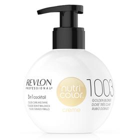 

Крем-маска для тонирования волос Revlon Professional Nutri Color, тон 1003 очень светлый золотой, 270 мл