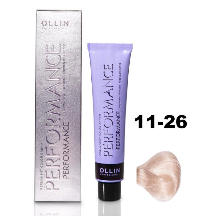 Крем-краска для волос Ollin Professional Performance, тон 11/26 специальный блондин розовый, 60 мл