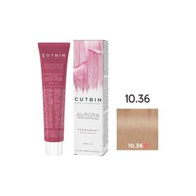 

Крем-краска для окрашивания волос Cutrin Aurora Permanent, тон 10.36 пастельный золотой песок, 60 мл