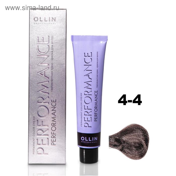 

Крем-краска для волос Ollin Professional Performance, тон 4/4 шатен медный, 60 мл