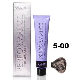 Крем-краска для волос Ollin Professional Performance, тон 5/00 светлый шатен глубокий, 60 мл