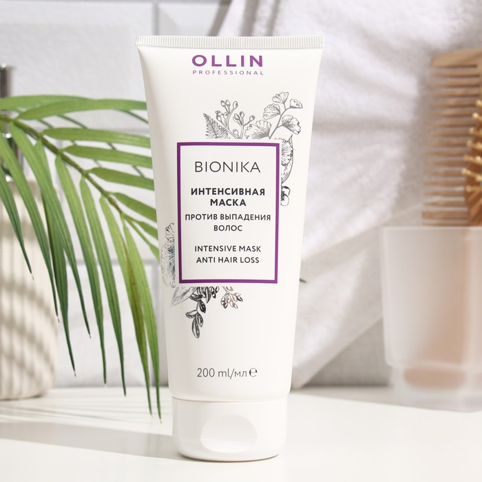  Маска против выпадения волос Ollin Professional Bionika, интенсивная, 200 мл