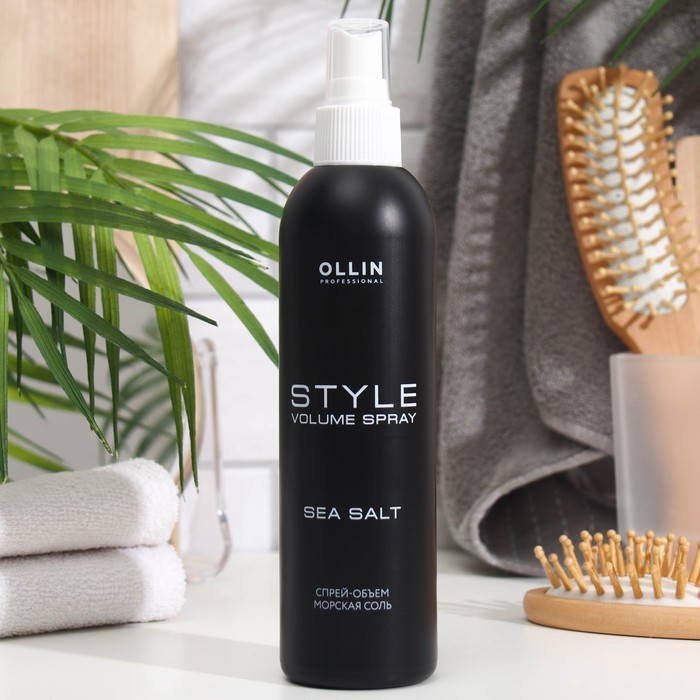Спрей эластичной фиксации Ollin Professional Style, «Морская соль», 250 мл спрей для волос ollin professional style для объема морская соль 250 мл
