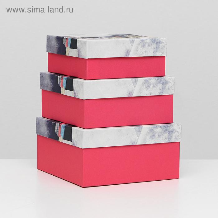

Набор коробок 3 в 1 "Зимние вечера", 19 х 19 х 9,5 - 15,5 х 15,5 х 6,5 см