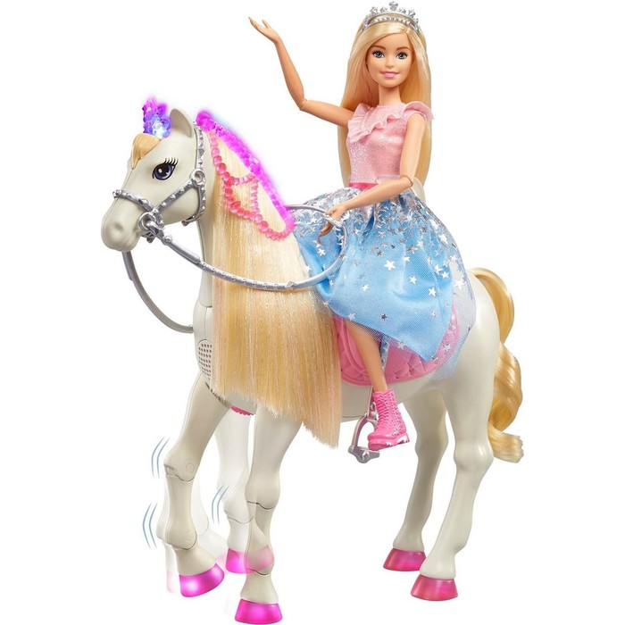 Кукла Барби - Современная принцесса Пренс и мерцающая лошадь