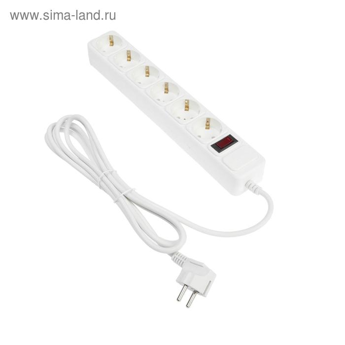 

Сетевой фильтр 5bites SP6W-130 6S, 6 розеток, 3 м, 10 А, 3х0.75 мм2, с выкл., белый