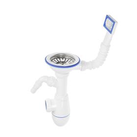 

Сифон для мойки Unicorn B430V, 3 1/2"х40 мм, с прямоугольным переливом, с носиком