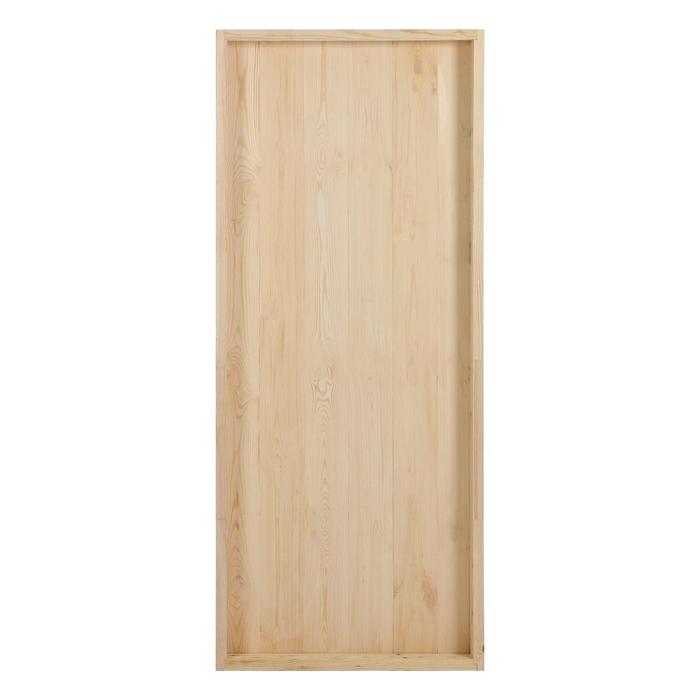 Дверной блок для бани, 190×80см, из сосны, на клиньях, массив, "Добропаровъ"