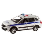 Машина металлическая «Lada Полиция» 1:24, цвет серебряный, открываются двери, капот и багажник, световые и звуковые эффекты - Фото 2