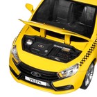 Машина металл «Lada Такси» 1:24, инерция, цвет жёлтый, открываются двери, капот и багажник, световые и звуковые эффекты - Фото 2