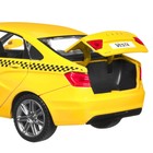 Машина металл «Lada Такси» 1:24, инерция, цвет жёлтый, открываются двери, капот и багажник, световые и звуковые эффекты - Фото 3