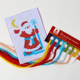 

Вышивка крестиком «Дед Мороз» 14х10 см