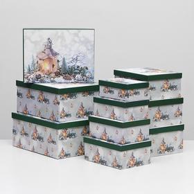 

Набор коробок 10 в 1 "Новогодний декор", 37,5 х 29 х 16 - 19 х 13 х 7,5 см