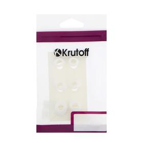 

Комплект амбушюр Krutoff, для наушников, 3 пары, размер S, M, L, белые