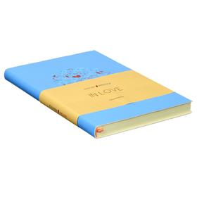 

Ежедневник недатированный А5, 136 листов IN LOVE. Blue Sky, интегральная обложка, искусственная кожа, термотиснение, ляссе, тонированный блок 70 г/м2