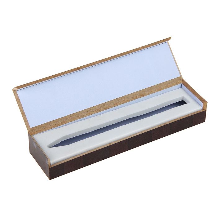 Футляр для подарочных ручек деревянный темно-ореховый "Квадраты"