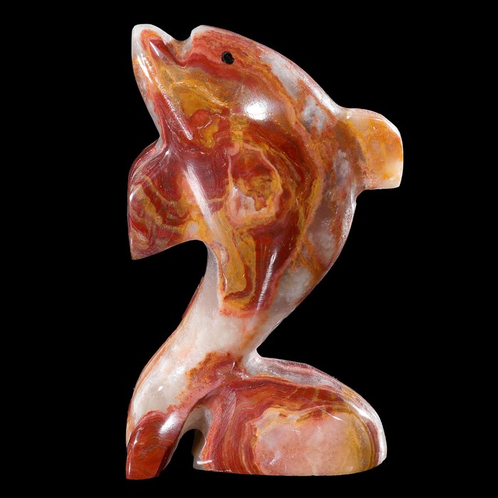 фигурка Дельфин 4" оникс 10*3*1 см