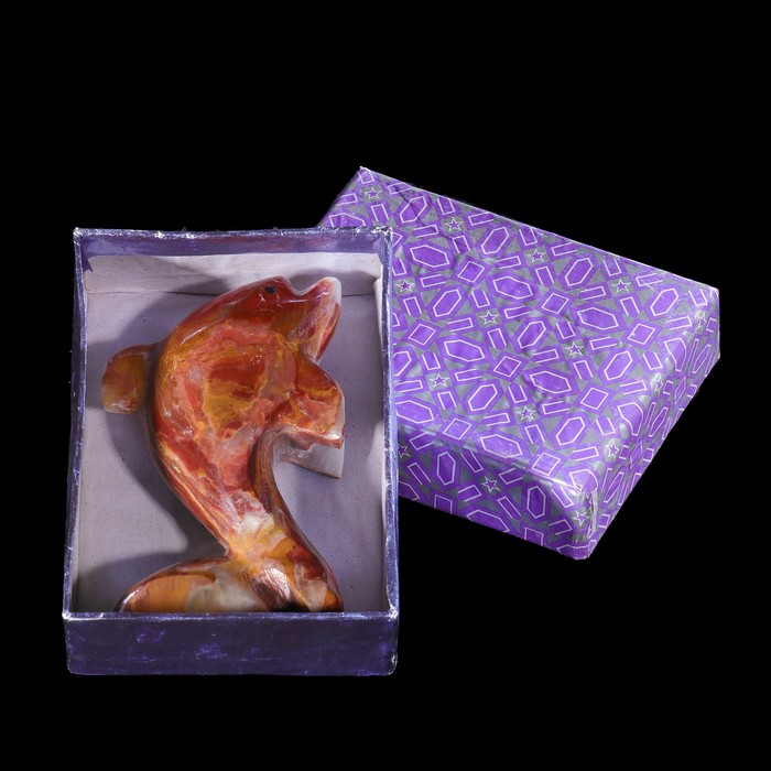 фигурка Дельфин 4" оникс 10*3*1 см