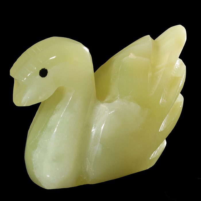 Сувенир «Лебедь», 3", 8х6,5х2,5 см, оникс