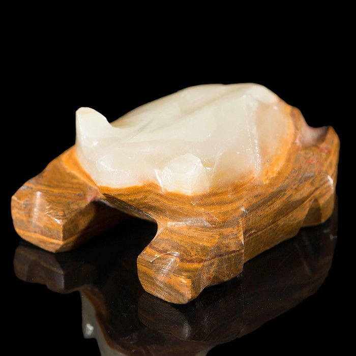 Сувенир Жаба 2" 5х3х3 см оникс