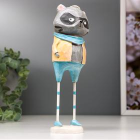 

Сувенир полистоун "Решительный енот на длинных ножках" 22,5х6х7 см