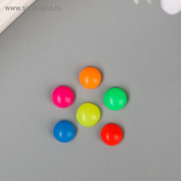 Топсы для творчества пластик Разноцветные кружочки глянец набор 30 шт 0,6х0,6 см топсы для творчества пластик квадрат перламутр набор 30 шт 0 5 см