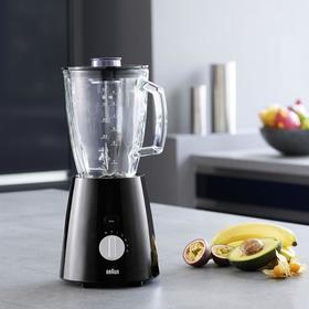 

Блендер Braun JB3060 black, стационарный, 800 Вт, 5 скоростей+турбо, чёрный