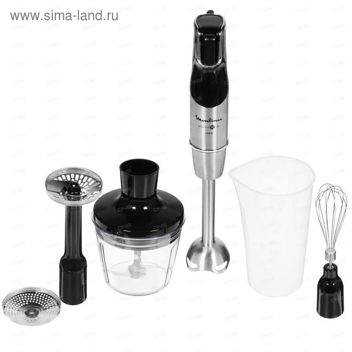 

Блендер Moulinex DD95HD10, погружной, 1200 Вт, 0.5/0.8 л, чёрно-серебристый