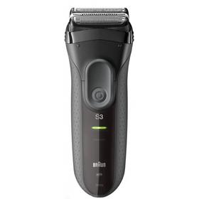

Электробритва Braun 3000BT Series 3, сеточная, сухое бритьё, от аккумулятора, триммер, серая
