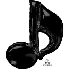 

Шар фольгированный 35" «Нота музыкальная», фигура, цвет чёрный
