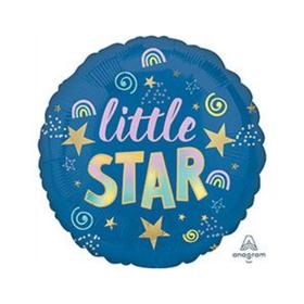 

Шар фольгированный 18" Little star, звёздочка спящая, круг