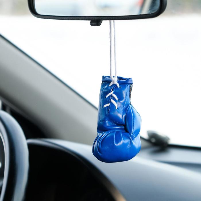 Украшение на зеркало, Боксерская перчатка, 9×5 см, синий копилка боксерская перчатка хорошие сувениры 1 шт