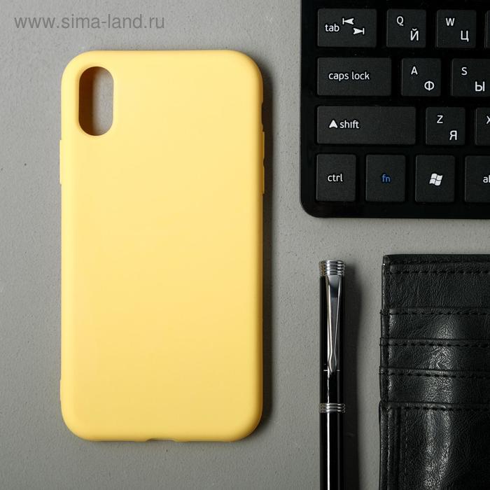 фото Чехол для iphone xr,tpu, желтый luazon home