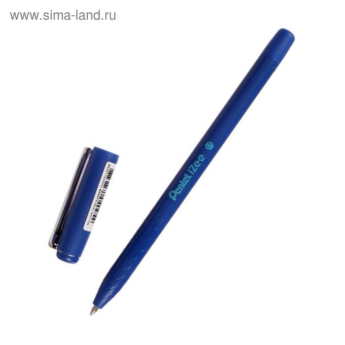 Ручка шариковая Pentel iZee, синий матовый корпус, металлический клип, узел 0.7мм, чернила синие