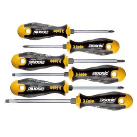 

Набор отверток Felo Ergonic 41096348, с шестигранным лезвием, SL/PZ/PH, 3К пластик, 6 шт.