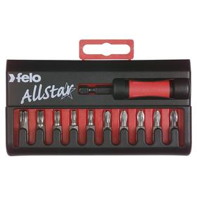 

Набор бит Felo 02090216, серия Industrial, с держателем бит Star, PH/PZ, в кейсе, 11 шт.