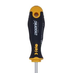 

Отвертка Felo Ergonic 41004240, плоская шлицевая с шестигранным лезвием, SL 4x0.8