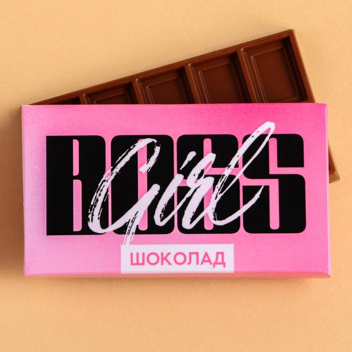 

Шоколад молочный Boss girl: 27 г.