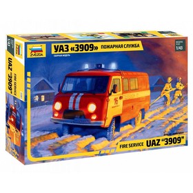 Сборная модель «УАЗ 3909 Пожарная служба» Ош