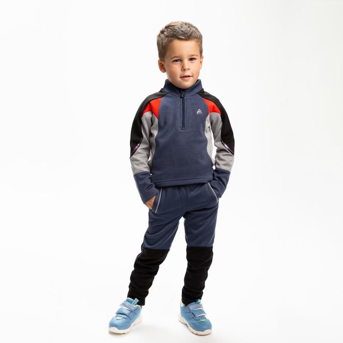 фото Толстовка спортивная для мальчика, цвет синий/серый, 104-110 см (110) renoma