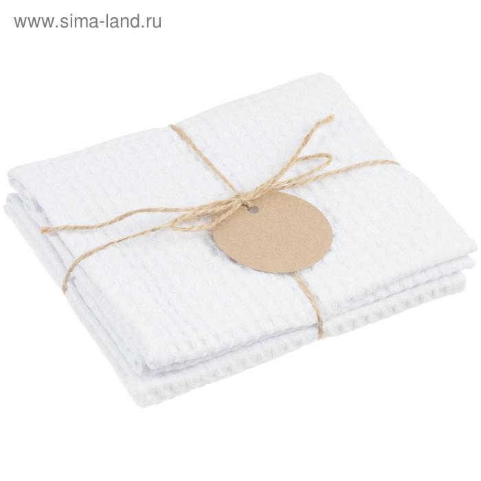 

Набор кухонных полотенец Good Wipe, размер 35x65 см, цвет белый, 2 шт