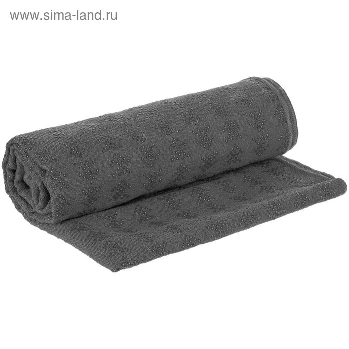 фото Полотенце-коврик для йоги zen, размер 61x173 см, цвет серый stride