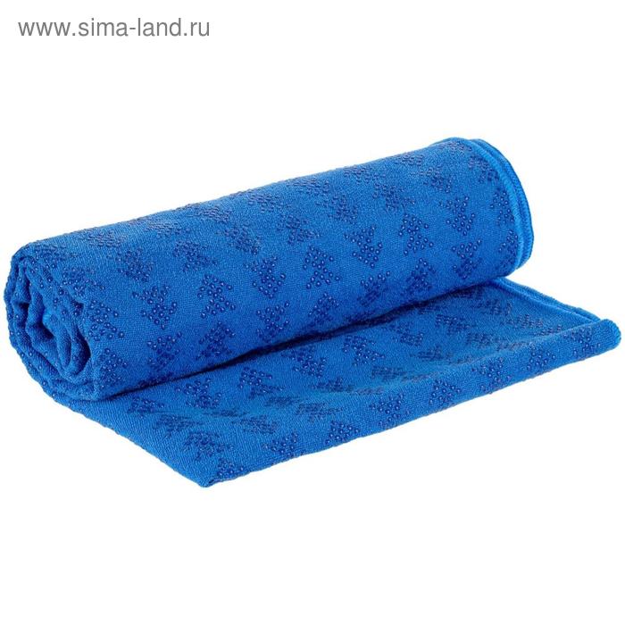 Полотенце-коврик для йоги Zen, размер 61x173 см, цвет синий