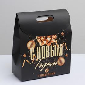 

Пакет с клапаном «С Новым счастьем!», 26 х32 х12 см