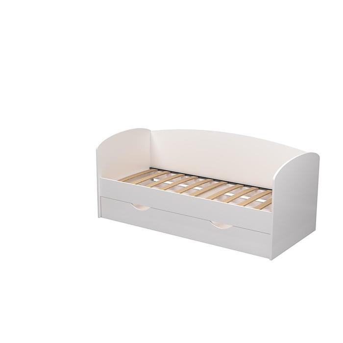 Кровать «Бейли», 700 × 1900 мм, с ортопедическим основанием, цвет белый