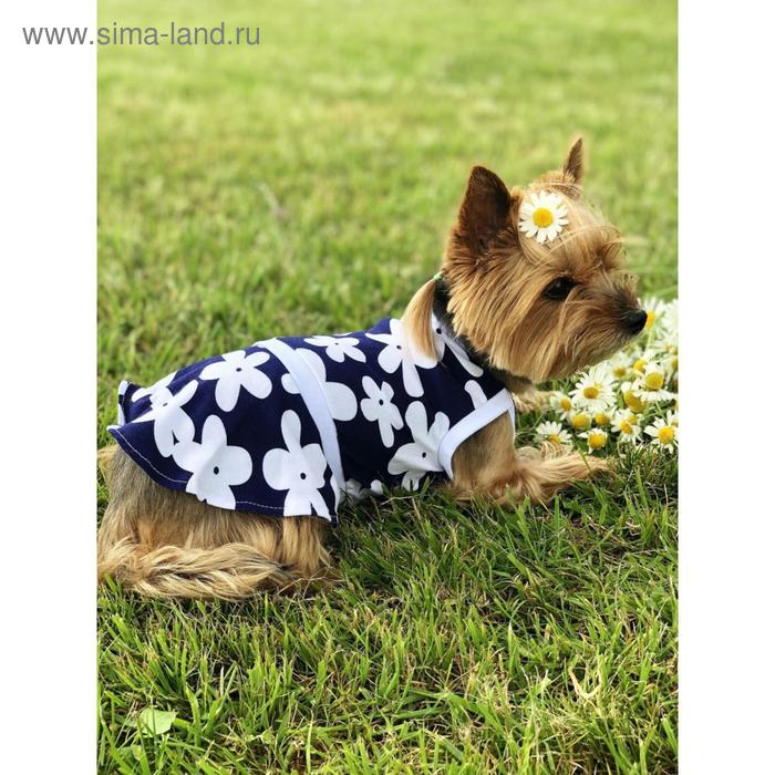 фото Платье osso для собак «модница», размер 22 (дс 21-23 см), расцветка ромашка osso fashion