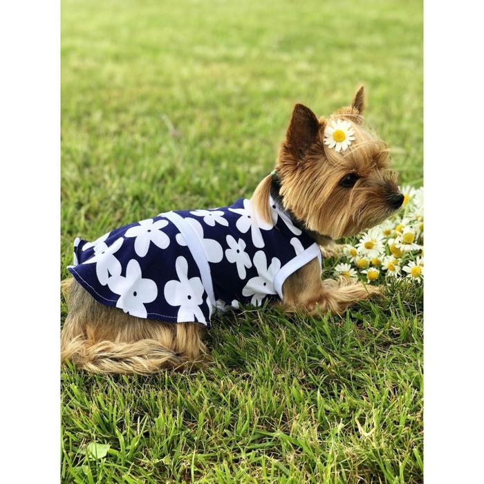 фото Платье osso для собак«модница», размер 30 (дс 29-31 см), расцветка ромашка osso fashion