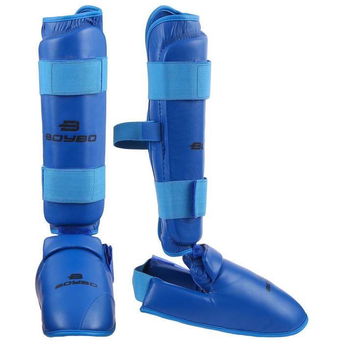 фото Защита голеностопа для каратэ boybo, цвет синий, размер m