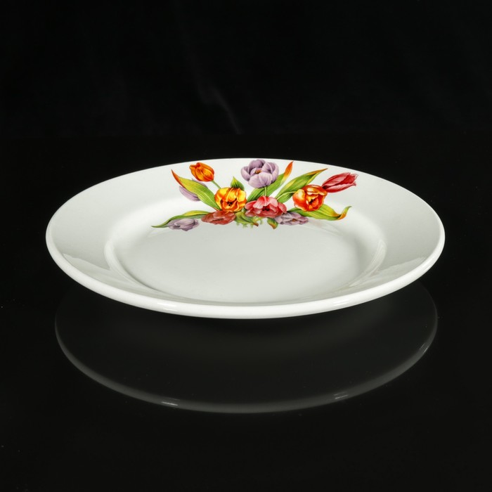 Тарелка мелкая 20 см "Тюльпаны-2"